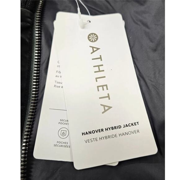 ATHLETA Hanover Hybrid Black Jacket, Size XL, New with Tag MSRP $259 - Picture 13 of 16